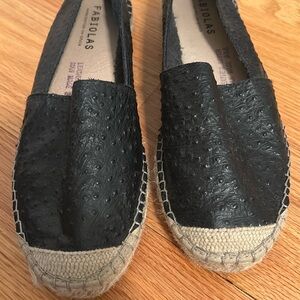 Black slip on style shoes